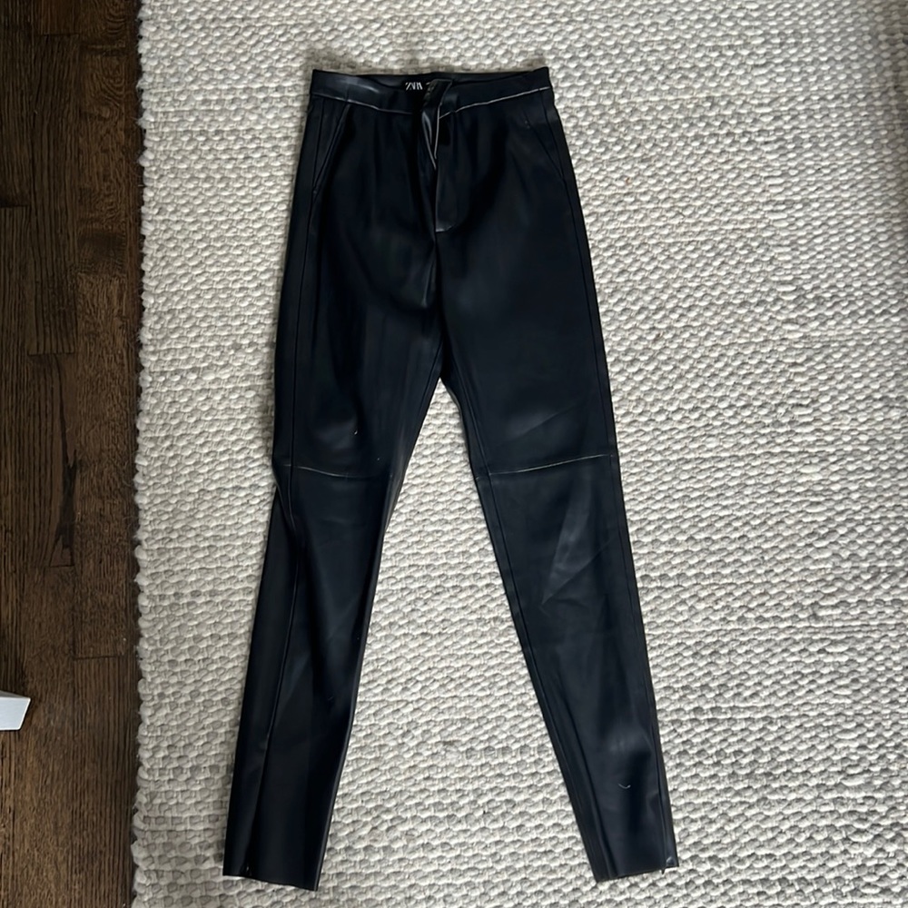Zara Faux leather leggings